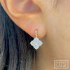 diamond cluster earrings